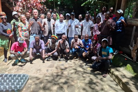 Riziki Youth Bamboo training